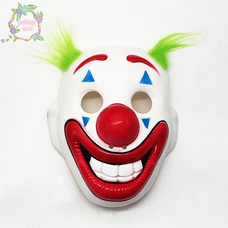 Pucool Joker 2021 หน้ากากตัวตลก Arthur Fleck Joaquin Phoenix, Joker Movie หน้ากากฮาโลวีน TH