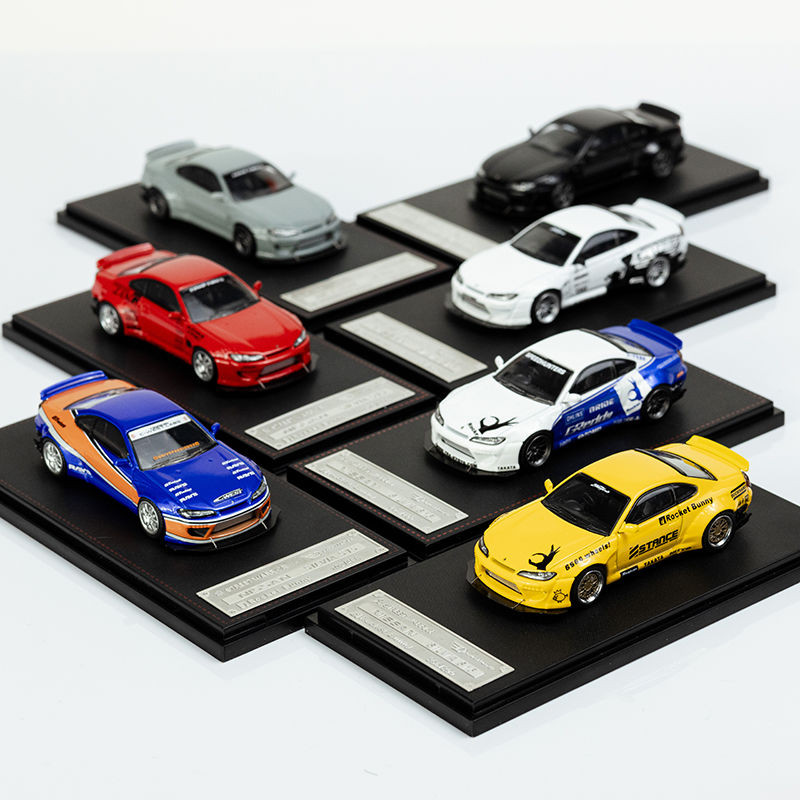 SW 1: 64 Nissan Nissan Slivia S15 Rocket Rabbit จําลองรถรุ่นเครื่องประดับคอลเลกชัน