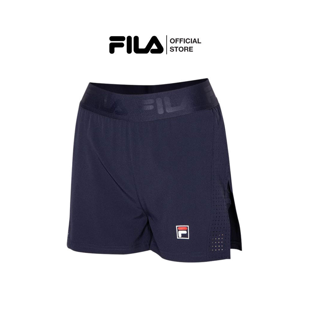 FILA กางเกงออกกำลังกายขาสั้นผู้หญิง รุ่น STB230402W - NAVY