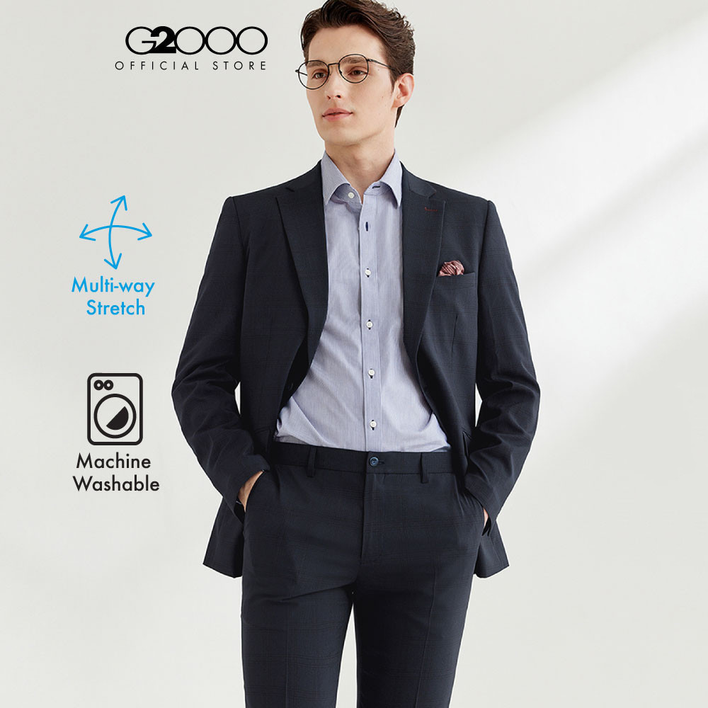 G2000 เสื้อสูทสำหรับผู้ชาย ทรง Slim Fit รุ่น 4111225379 NAVY