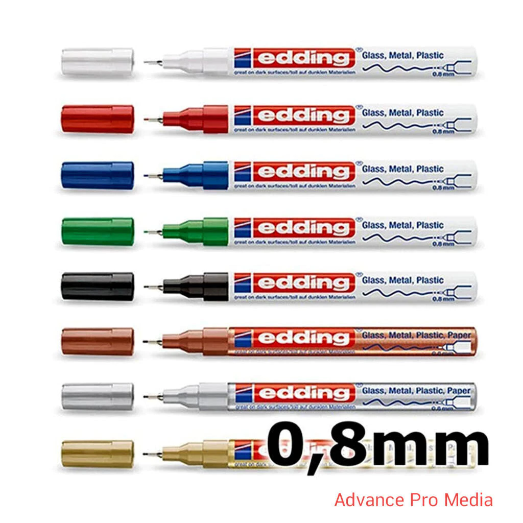 edding 780 ปากกาเพ้นท์หัวเข็ม เขียนเหล็ก เขียนอลูมิเนียม เขียนแก้ว เขียนพลาสติก เขียนโลหะ ผลิตจากญี่ปุ่น