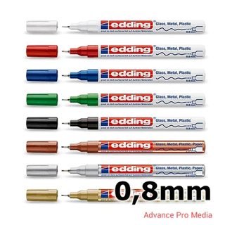 edding 780 ปากกาเพ้นท์หัวเข็ม เขียนเหล็ก เขียนอลูมิเนียม เขียนแก้ว เขียนพลาสติก เขียนโลหะ ผลิตจากญี่ปุ่น