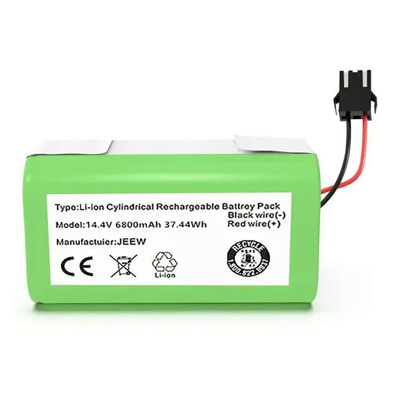 4S1P 18650 14.4V 6800mAh Li-lon Battery for Cecotec Conga 1290 1390 1490 1590 Vacuum Cleaner Genio D
