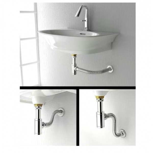 GlobalHouse Verno ท่อน้ำทิ้งแบบกระปุกชุปโครมเมี่ยม ก้านชาร์ปสแตนเลสปรับท่อได้ รุ่น เวนิส PQS-PJ16B สินค้าของแท้คุณภาพดี