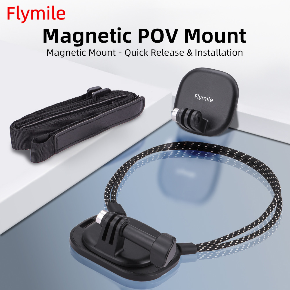 สําหรับ DJI POCKET 3/Action 5 Pro Magnetic Neck Bracket กล้องกีฬา First Person มุมมองการถ่ายภาพคลิปอุปกรณ์เสริม