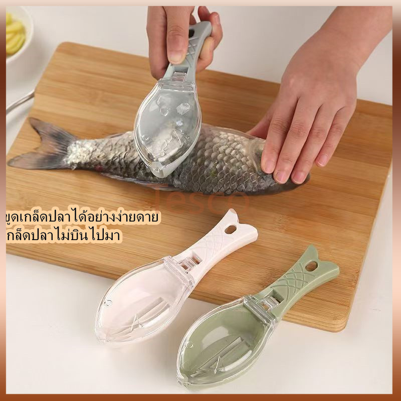 Tesco เครื่องขูดเกล็ดปลา ป้องกันไม่ให้เกล็ดปลากระเด็น