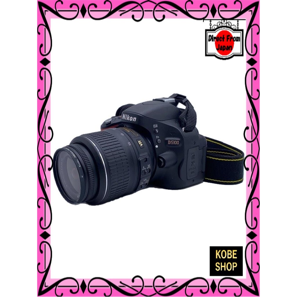 【ส่งตรงจากญี่ปุ่น】 กล้องดิจิตอลเลนส์เดี่ยว Nikon D5100 18-55 VR ชุดเลนส์ 【สินค้ามือสอง】