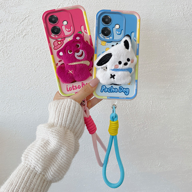 เคส oppo a3 case oppo a3x  ตุ๊กตาผ้ากํามะหยี่  case การ์ตูนอะนิเมะ