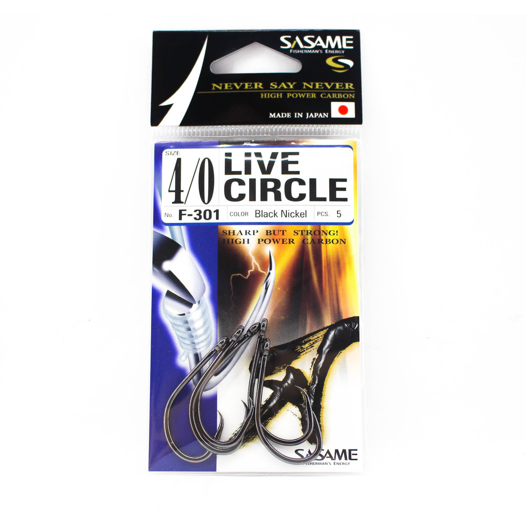 Sasame F-301 Live Circle Bait Hook ขนาด 4/0 (4385)