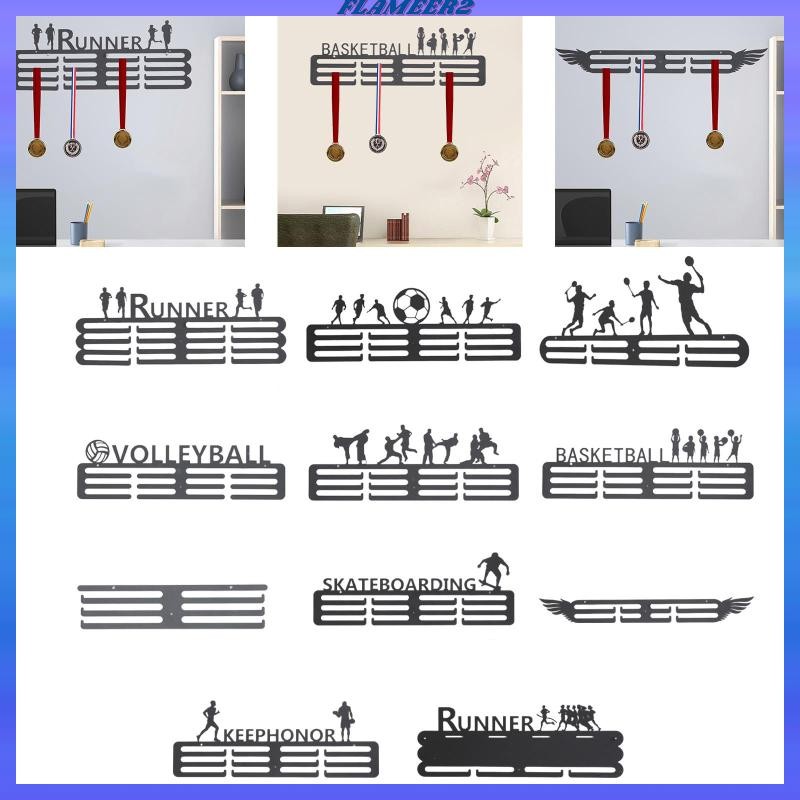 [Flameer2] Hanger Medal Rack Frame Awards Holder Sturdy Awards Easy to