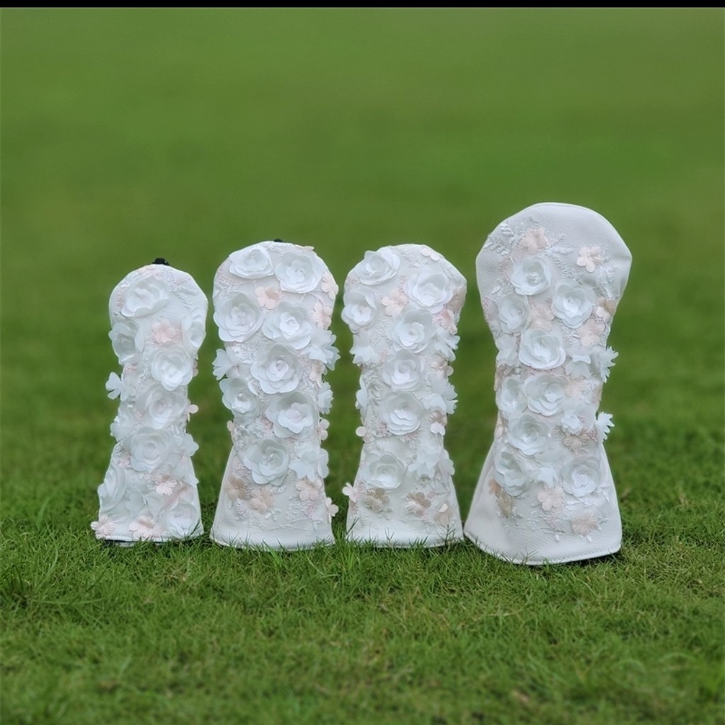 Flower Fairy Golf Club Cover Club Head Cover Wooden Club Cover Club Protective Cap Cover (GT2505) IR