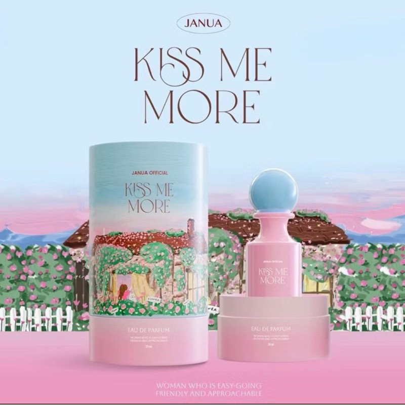 [สินค้าพร้อมส่ง] น้ำหอมเจนยัวร์ Janua คอลเลคชั่นใหม่ กลิ่น Kiss me moreสดใส ขนาด30ml