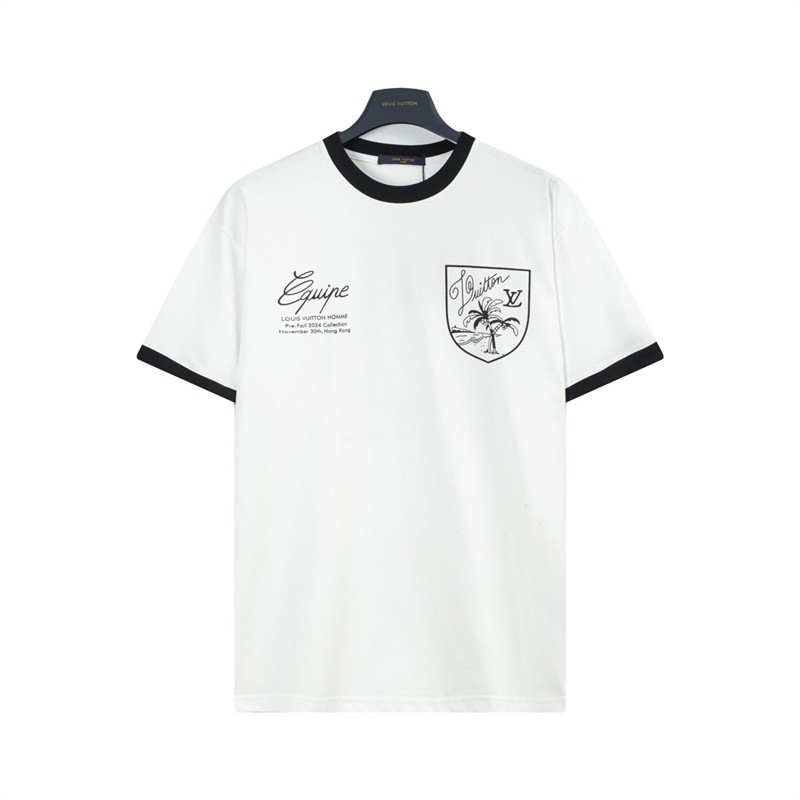 ใหม่อินเทรนด์แฟชั่น Fei Dong Xiu Field พิมพ์รอบคอเสื้อยืดแขนสั้น,หลวม Fit ผู้ชายผู้หญิงสไตล์เดียวกัน