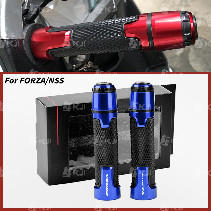 สําหรับ Honda NSS FORZA 350/300/250/150/125 ยาง Hand Grips พร้อมบาร์ End น้ําหนักจับคันเร่ง Grip