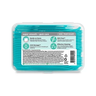 Watsons วัตสัน ซุปเปอร์ สมูธ ไหมขัดฟันเส้นกลม กลิ่นมิ้นท์ ชนิดด้าม 50 ด้าม แพ็ค 3 กล่อง
