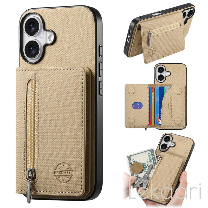 SAMSUNG ผ้าRetroเคสโทรศัพท์สําหรับSamsung Galaxy A17 A07 A56 A36 A26 A16 A06 A55 A35 A25 A15 A05 A05Sซิปกระเป๋าสตางค์ทนทานกันกระแทกปกแข็ง