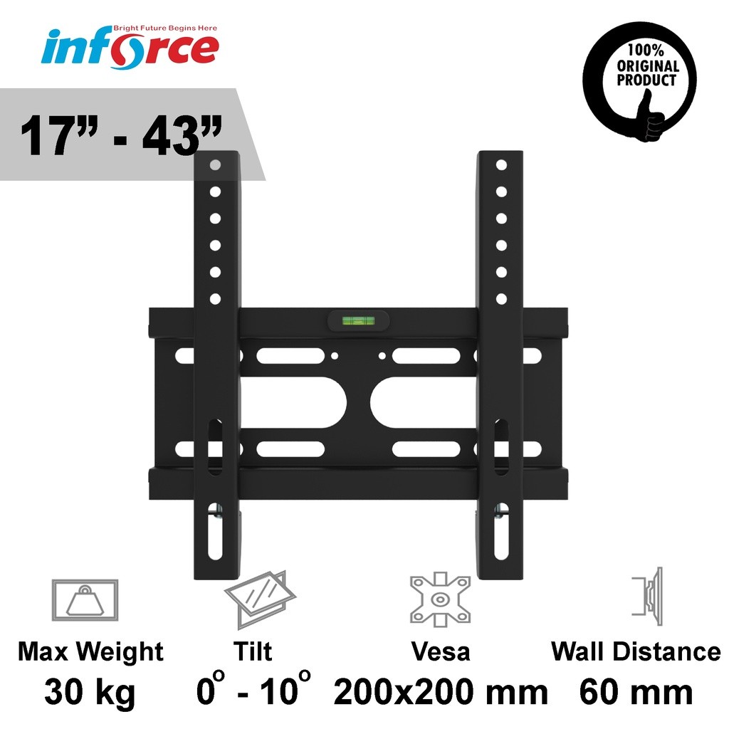 Inforce W200CT Tilt Universal Monitor Bracket (17-43 นิ้ว)