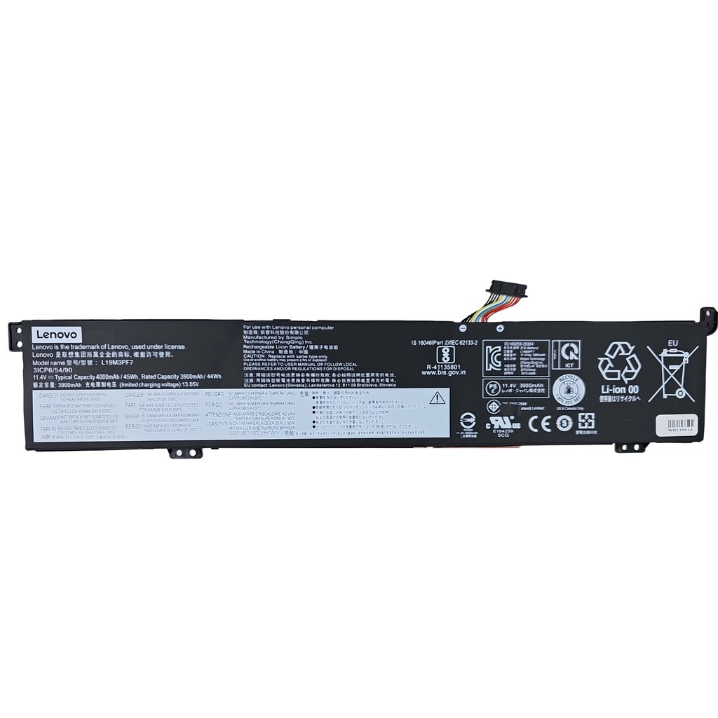 L19L3PF3 L19L3PF3 L19D3PF4 Laptop Battery Lenovo IdeaPad Gaming 3-15IMH05 Creator 5-15IMH05  เรียบ