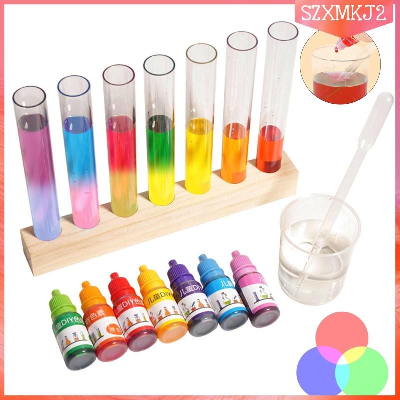 [szxmkj2] เคมีวิทยาศาสตร์ชุดหลอด ทําเอง เคมีการทดลองช่วยสอนอุปกรณ์ของเล่นเพื่อการศึกษาหลอดเล็กๆน้อยๆหยดสําหรับชายหญิง