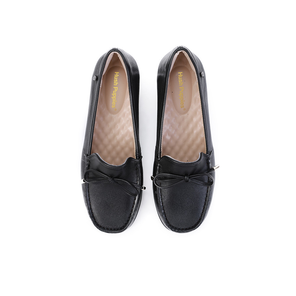 Hush Puppies รองเท้าผู้หญิง รุ่น  HP 8WCFI2454A - สีดำ (รองเท้าลำลองหนังแท้ แบบสวม)