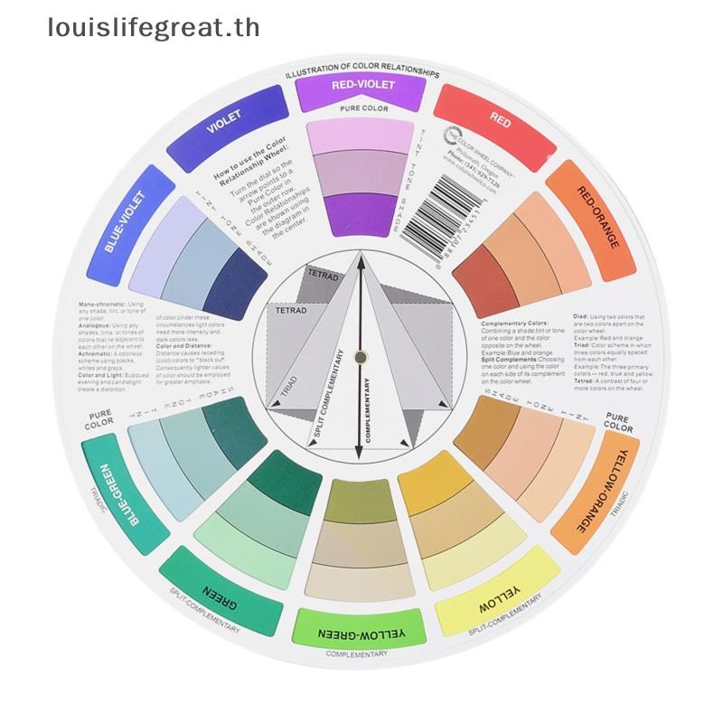 Louislifegreat Professional Paper Card Design Color Mix Wheel Ink Chart Gidance Round New
