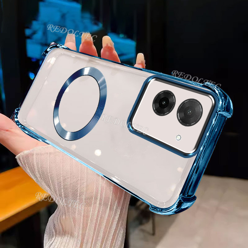 เคส POCO C71 แม่เหล็กกันกระแทกโปร่งใสพร้อมแหวนแม่เหล็ก 2025 ดีไซน์ใหม่ปลอกใส Xiaomi POCOC71 POCO C 7