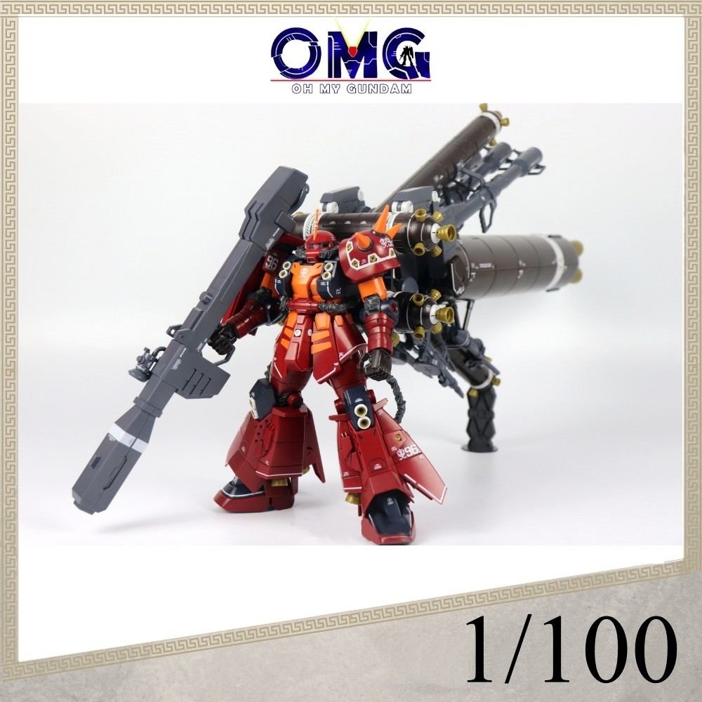 MG 1/100 Psycho Zaku II Ver. Ka ZG-001 ชุดโมเดลพลาสติก 雷恩模型 MG 精神力古 ZG001 Zaku Thunderbolt OMG