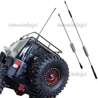 1 10 Scale RC Crawler 11.4 นิ้วและ 6.3 นิ้วเสาอากาศโลหะ,อุปกรณ์เสริมตกแต่งสําหรับ -4 D90 Axial SCX10 90046
