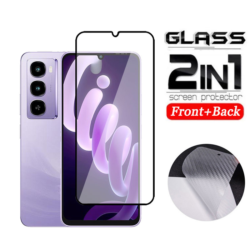 2 in 1 กระจกนิรภัยสําหรับ ITEL City 100 S25 Ultra S23 Plus Zone 10 Power 70 P65 P55 5G P55 + A20 A06