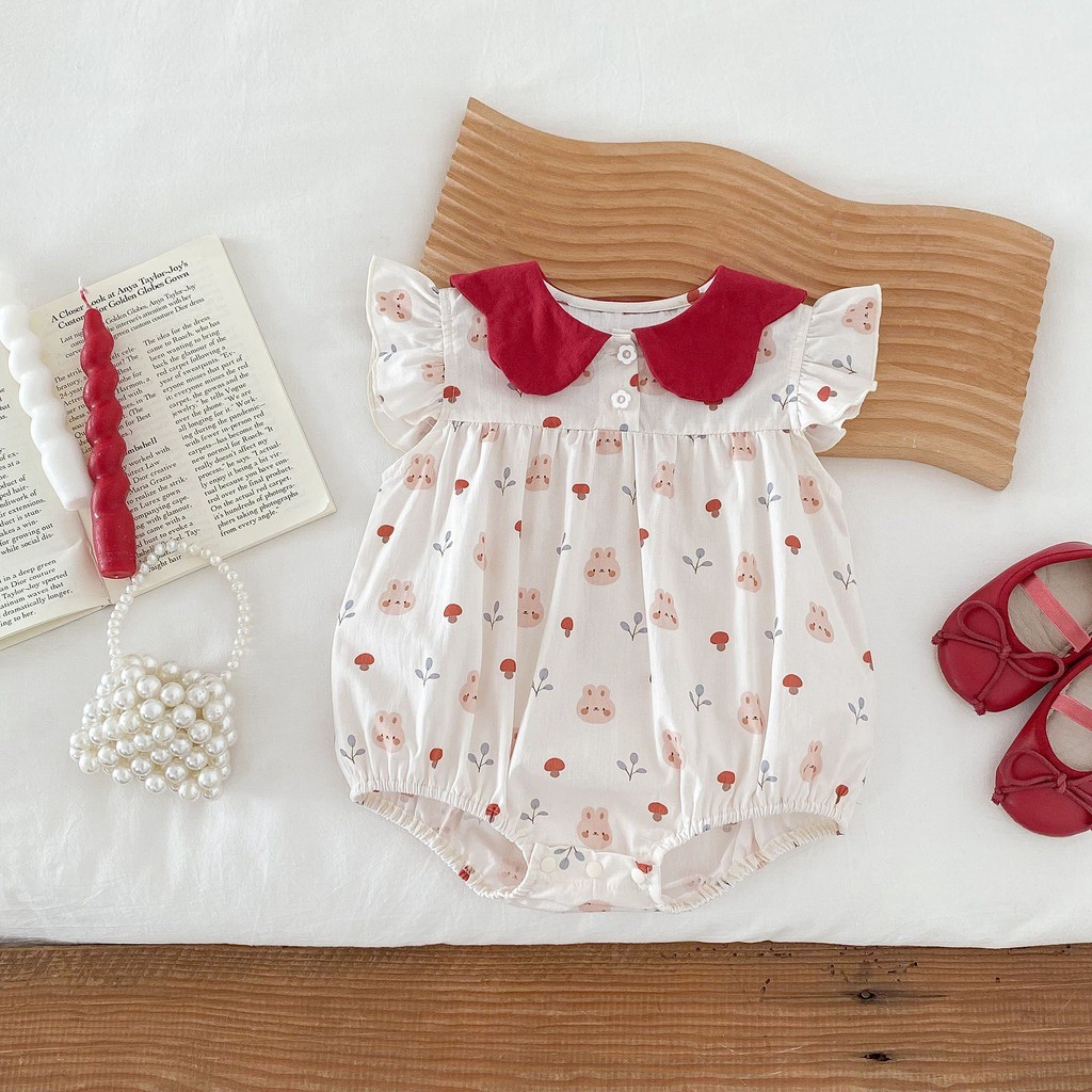 ฤดูร้อนทารกแรกเกิดromperเด็กวัยหัดเดินเด็กทารกjumpsuitแขนสั้นชุดบอดี้สูทเสื้อผ้า - รูปที่ 5