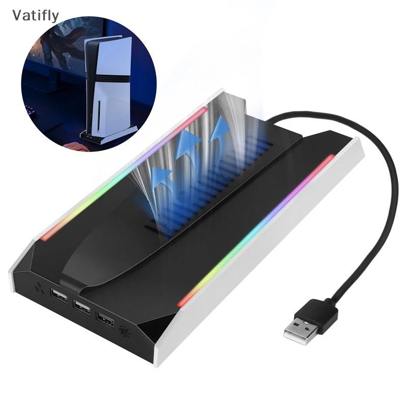 ใหม่สําหรับ Slim/ Pro แนวตั้ง Cooling Stand ฐาน RGB ชุดหูฟัง Controller Charger Dock Station W/ 3 ความเร็วพัดลมระบายความร้อนสําหรับ HOT