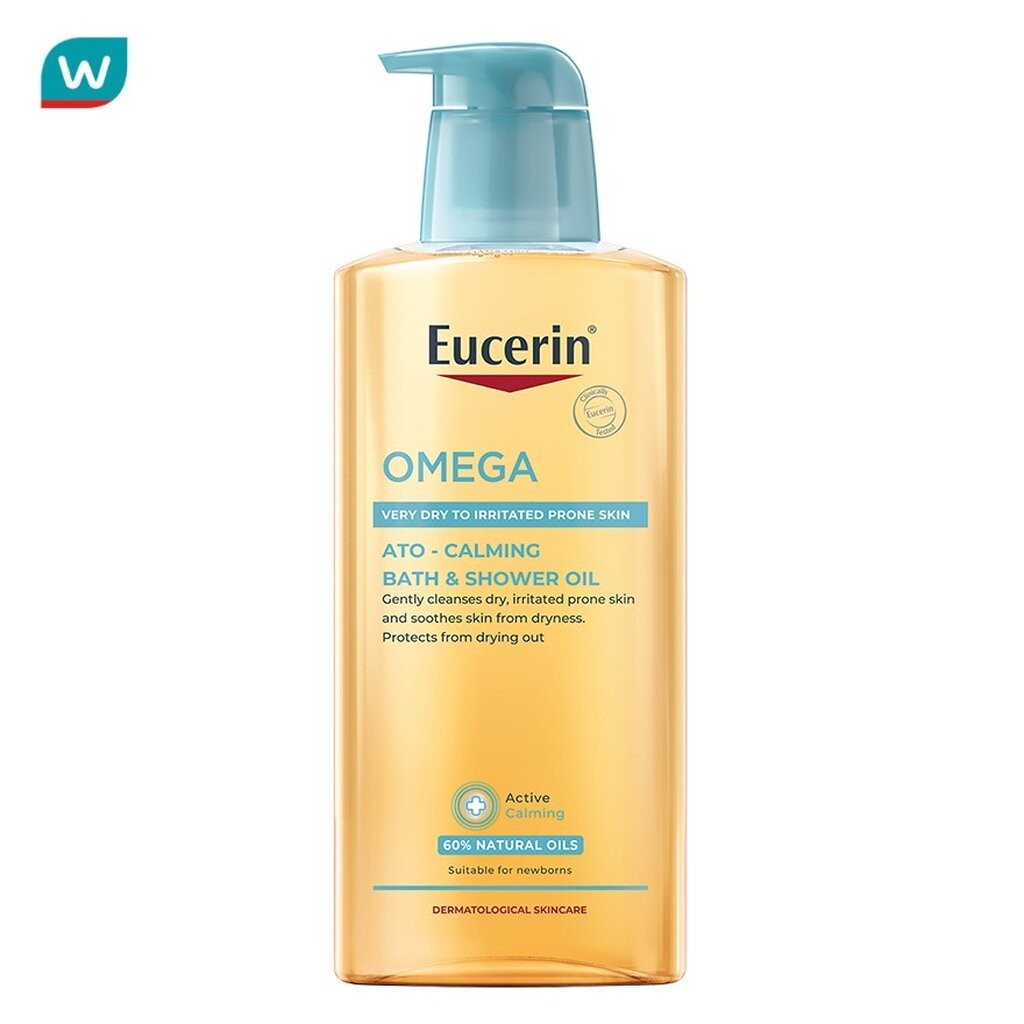 Eucerin ยูเซอริน โอเมก้า อะโท คาล์มมิ่ง บาธ แอนด์ ชาวเวอร์ ออยล์ 400 มล.