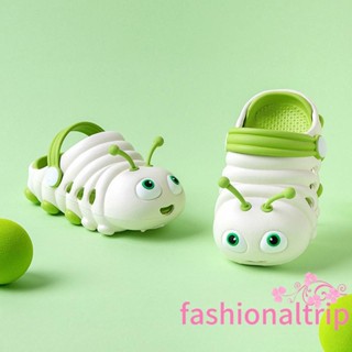 2025 รองเท้าแตะฤดูร้อนสาว-ลื่น อีวา การ์ตูน หนอนผีเสื้อ รองเ…