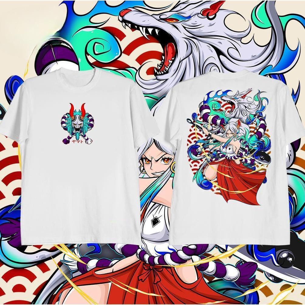 เสื้อยืดกราฟิก ชุด NAKAMA ธีม Onepiece ONI PRINCESS YAMATO ดีไซน์ เหมาะสําหรับ Unisex คุณภาพดีที่สุด