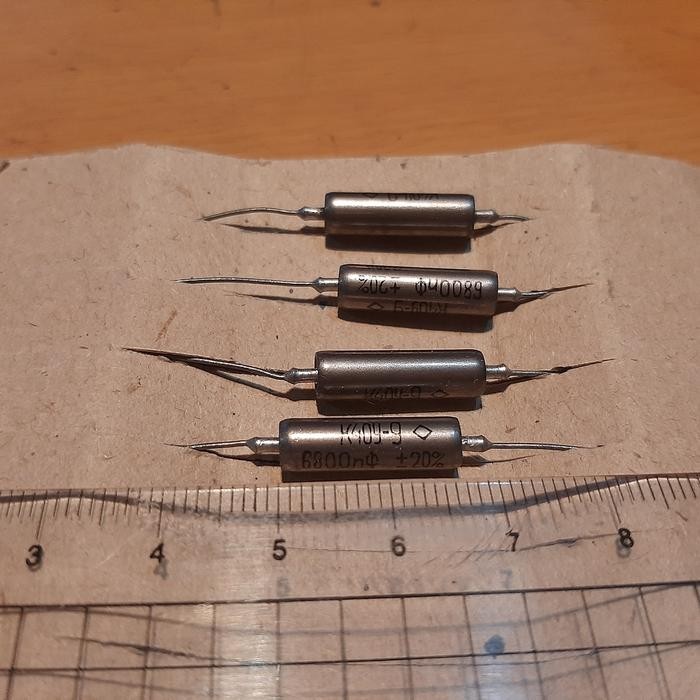Part Capacitor กระดาษน้ํามัน (PIO) 6.8nF 6n8 6nF8 6800 pF 6800pF K40Y-9 200v อุปกรณ์ไฟฟ้า