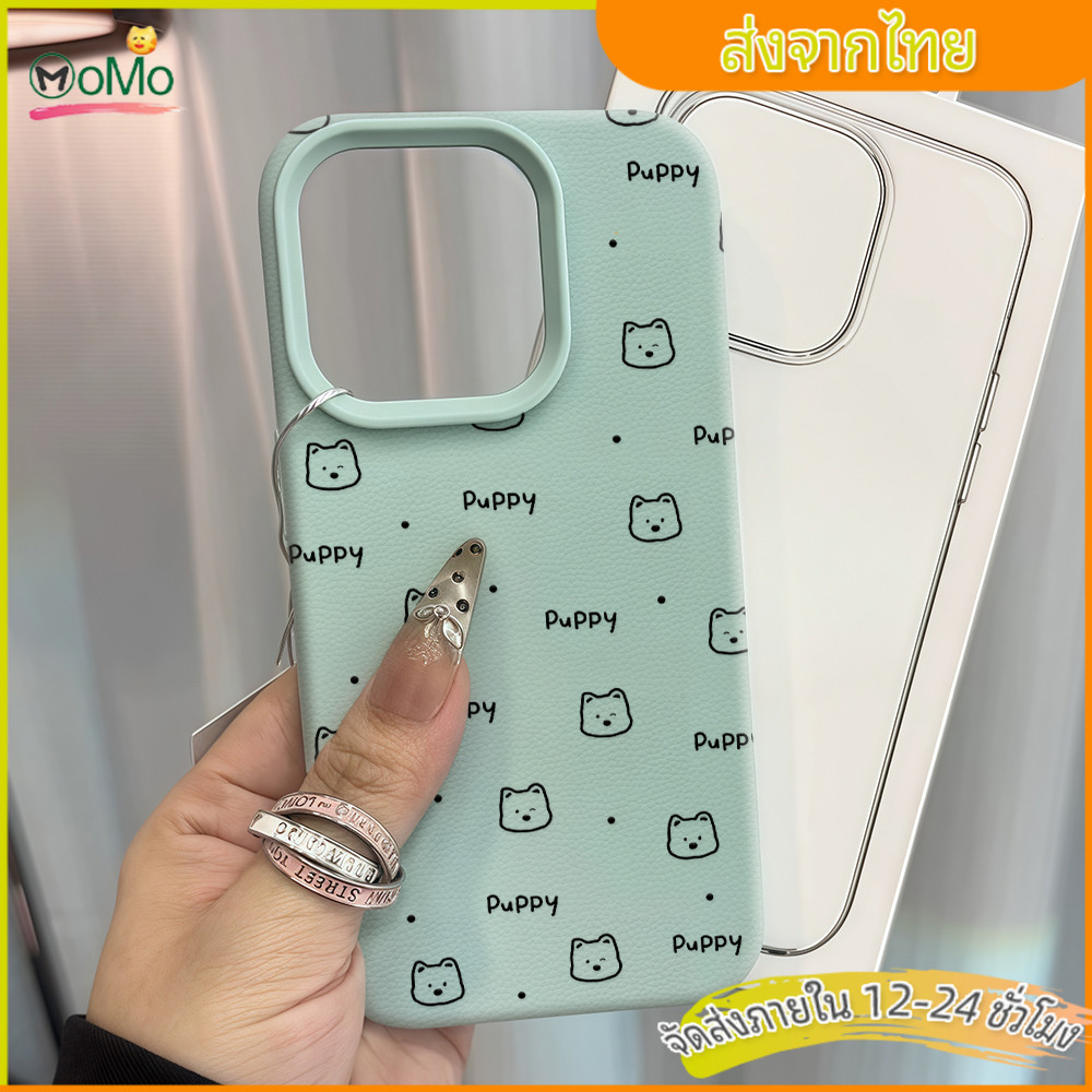 กรณีมือถือไอโฟน 13 11 ลูกสุนัขการ์ตูนน่ารัก puppy เคสสีสันสดใสนุ่ม case for iPhone 15PRO 14 12 16 Promax XS XR 78Plus - รูปที่ 4