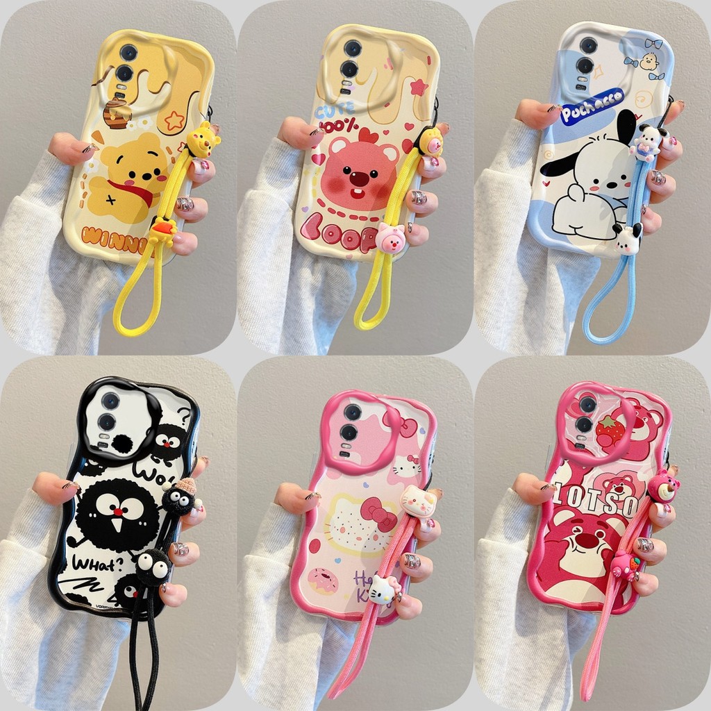เคส VIVO Y76 สไตล์อนิเมะป้องกันการตก เคสซิลิโคนอ่อนนุ่ม TYMR2 ราคา ถูกที่สุด ดีลบีเคเค