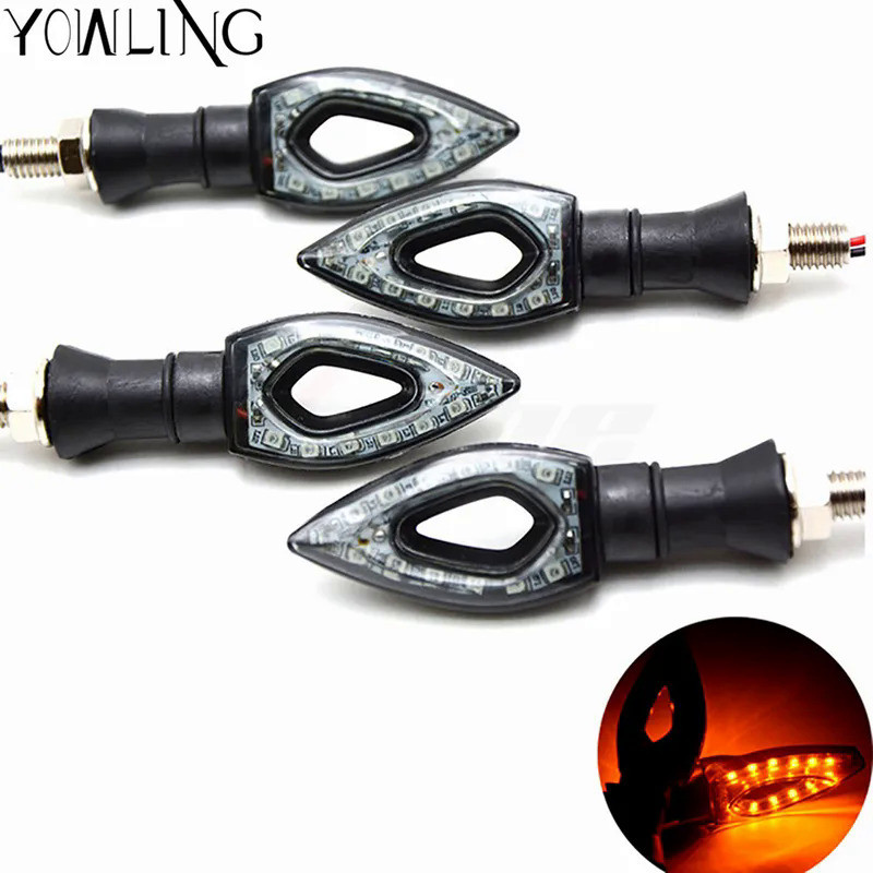 Universal LED Motorcycle Turn Signal Indicators Lights/lamp FOR honda CB 599 919 400 CB600 HORNET CB