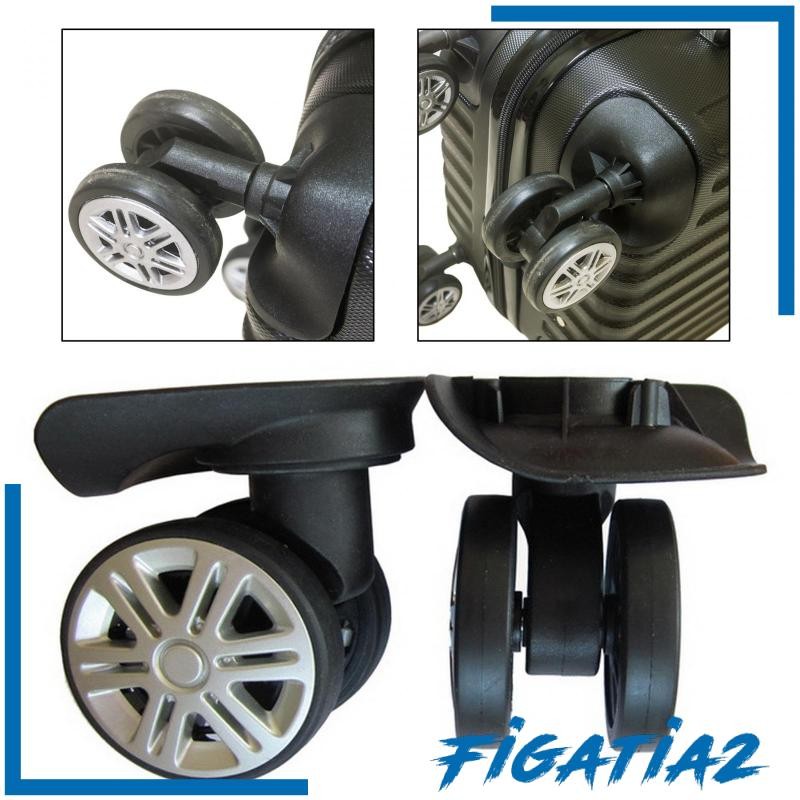 [Figatia2] 2 ชิ้นซ่อมกระเป๋าเดินทางล้อ,กระเป๋าเดินทาง Baggage ล้อหมุน 360 องศาหมุนกระเป๋าเดินทางล้อเปลี่ยนสําหรับชุดซ่อมกระเป๋าเดินทาง