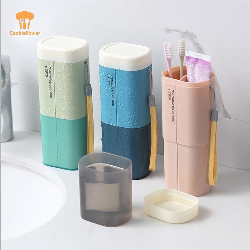 Ckfr Travel ผู้ถือแปรงสีฟันยาสีฟันกล่องเก็บแปรงสีฟันแบบพกพากรณีออแกไนเซอร์สําหรับเดินทางกลางแจ้งอุปกรณ์ห้องน้ําใหม่