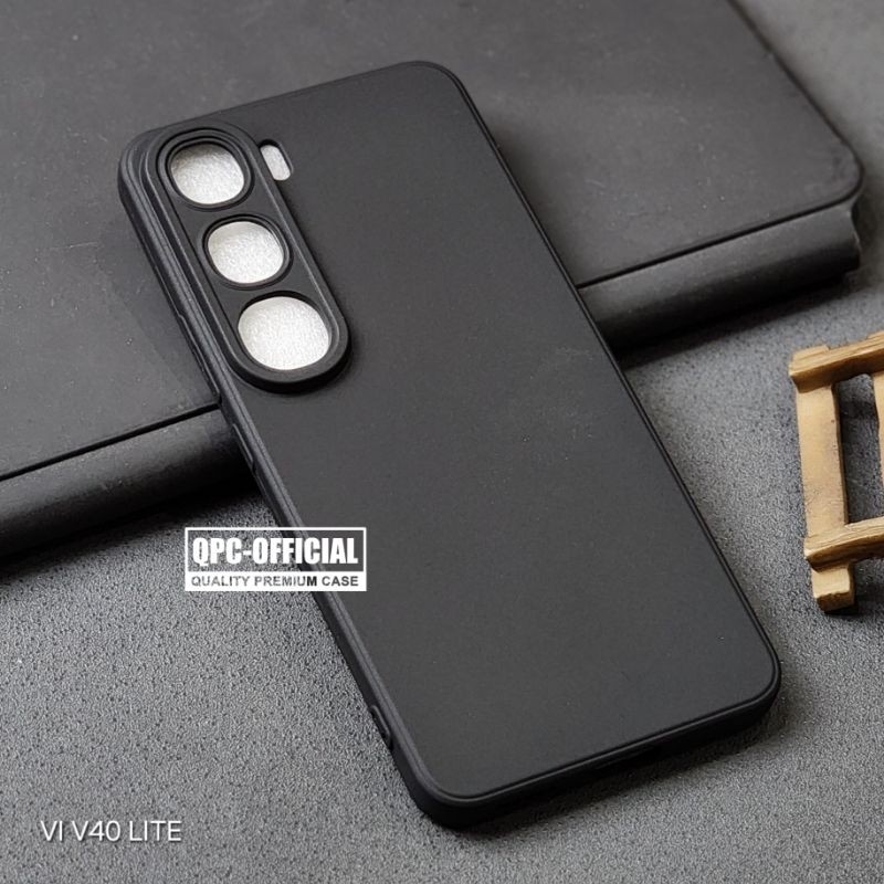 Vivo V40 Lite Case Pro Camera Black Case Slim BlackMatte Case Vivo V40 Lite