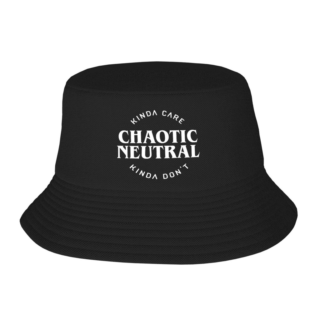 Chaotic Neutral Alignment Kinda Care Kinda DonT Hip Hop Designs Bucket Hat