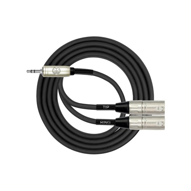 KIRLIN Y-Cable Y-370PRL Stereo 3.5mm To XLR Male สาย Y ยาว 2 เมตร