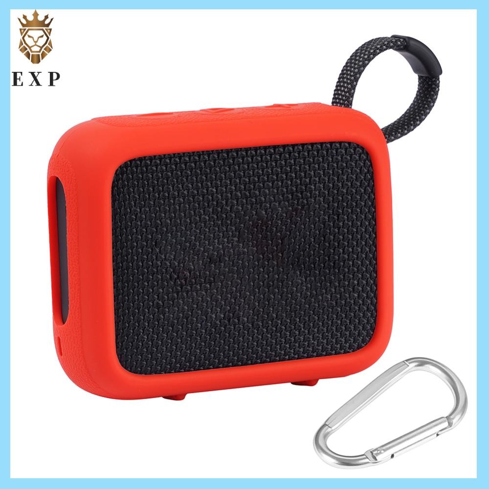 [explosion1.th] ลําโพงเคสซิลิโคนป้องกันรอยขีดข่วนพร้อมคาราบิเนอร์สําหรับ JBL GO 4