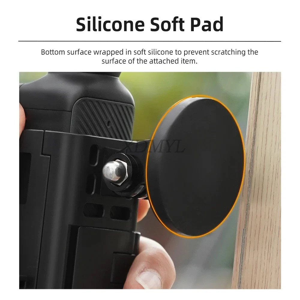 กรอบขยายสําหรับกระเป๋า 3 Magnetic Fix Mount ฐานคลิปอะแดปเตอร์อินเทอร์เฟซสําหรับ DJI Osmo Pocket 3 อุปกรณ์เสริมสําหรับกล้อง