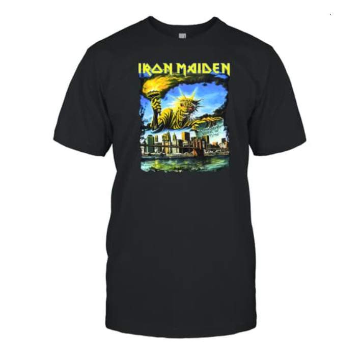 Iron-maiden Somewhere Back In Time World Tour 2008 เสื้อยืดนิวยอร์ก