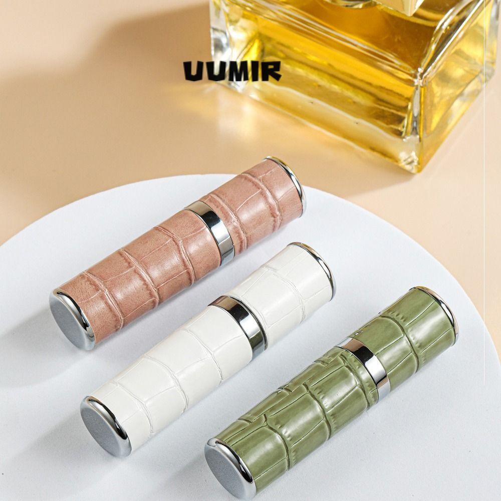 Uumir ขวดแยกน้ําหอม 5 มล., ขวดสเปรย์แบบพกพารีฟิล, ขวดสเปรย์น้ําหอมหนัง Ultral Fine Mist ขนาดกะทัดรัด Travel