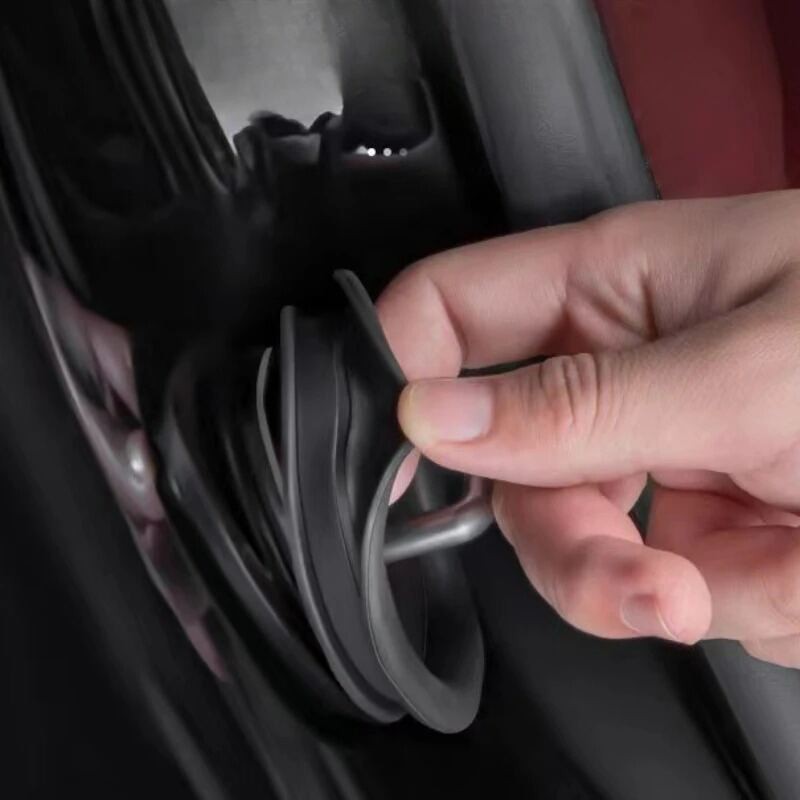 ล็อคประตูรถยนต์เบาะดูดซับแรงกระแทกบัฟเฟอร์ประตูฝาครอบป้องกันป้องกันสนิมตกแต่งภายในอุปกรณ์ดัดแปลงรถยนต์ - รูปที่ 2