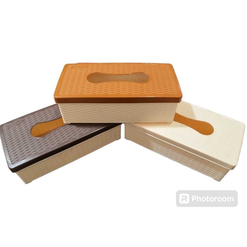 NAVI L IJP TISSUE HOLDER/SQUARE TISSUE HOLDER/SQUARE RATTAN TISSUE HOLDER/KNITTED TISSUE HOLDER