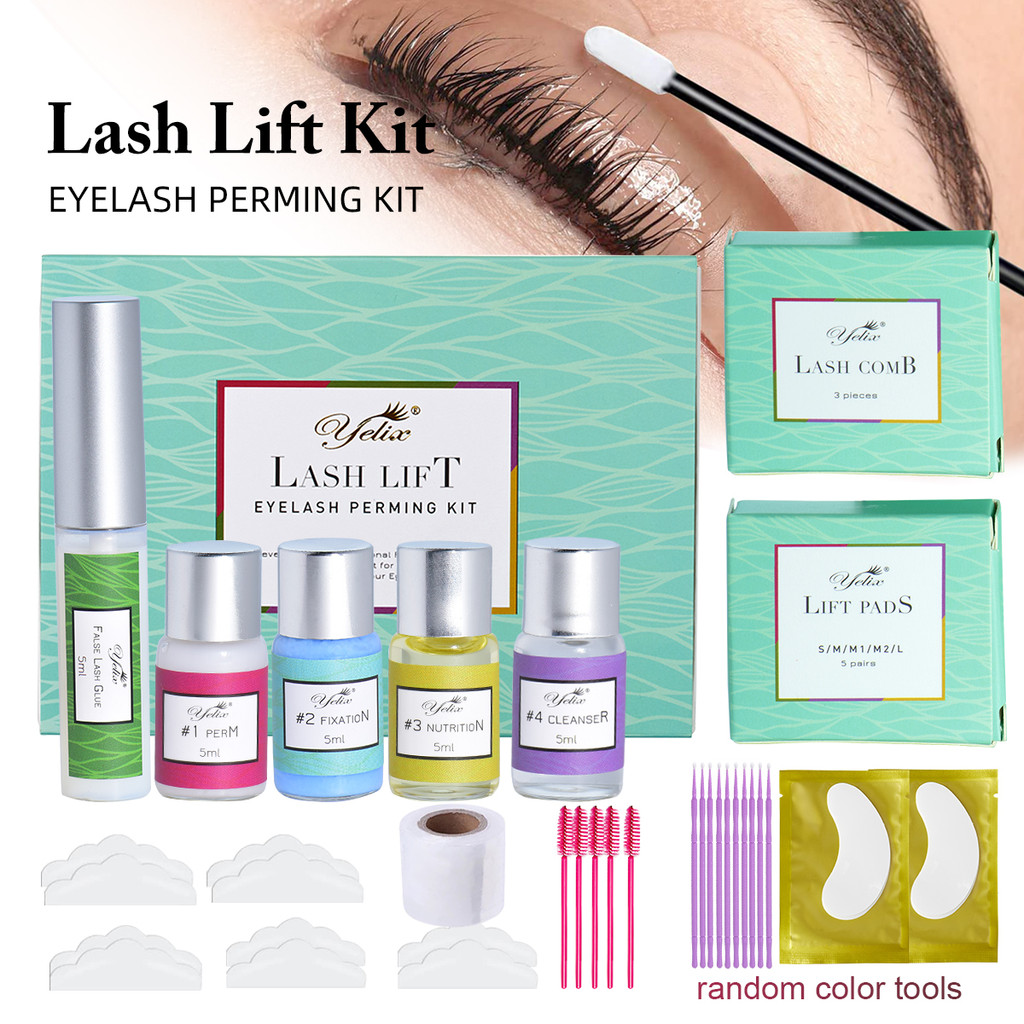 Yelix Lash Lift Kit Eyelash Perm Kit Professional Eyelash Curling Lash Extension ชุด Lash Curling กึ่งถาวร Curling Perming Wave เหมาะสําหรับใช้ร้าน – โปรปัง